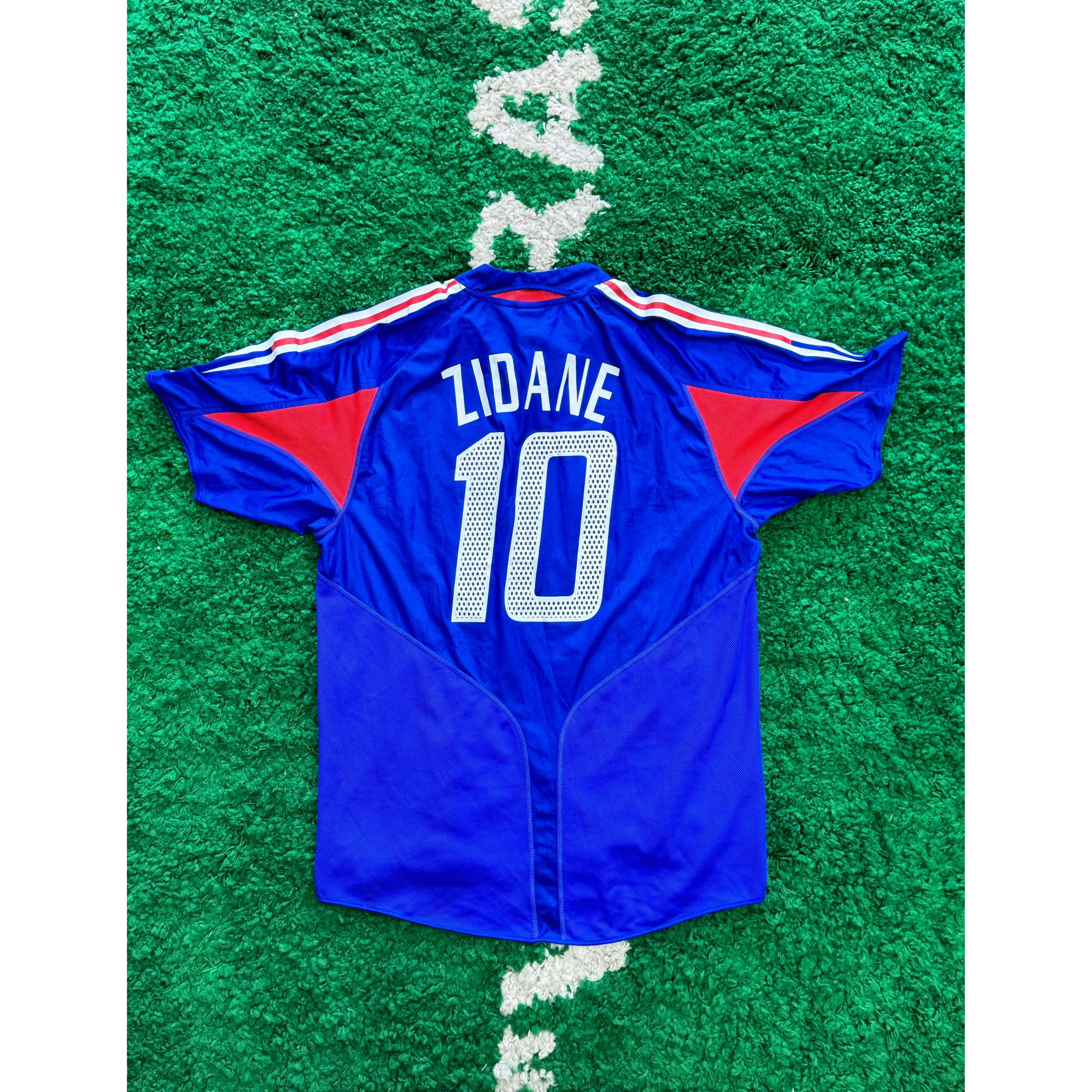 France Home Shirt 2004-2006 Zidane #10 L