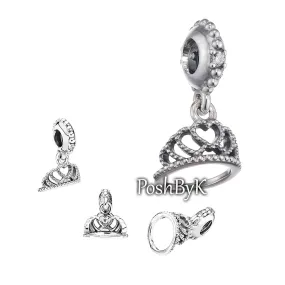 Hearts Tiara Charm 791738CZ