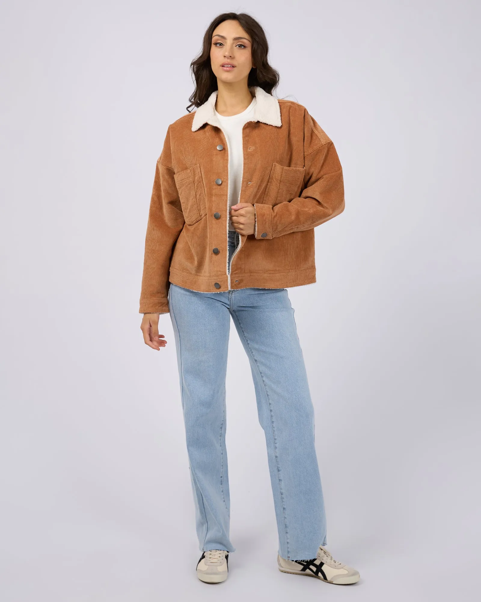 Huntley Cord Jacket Tan