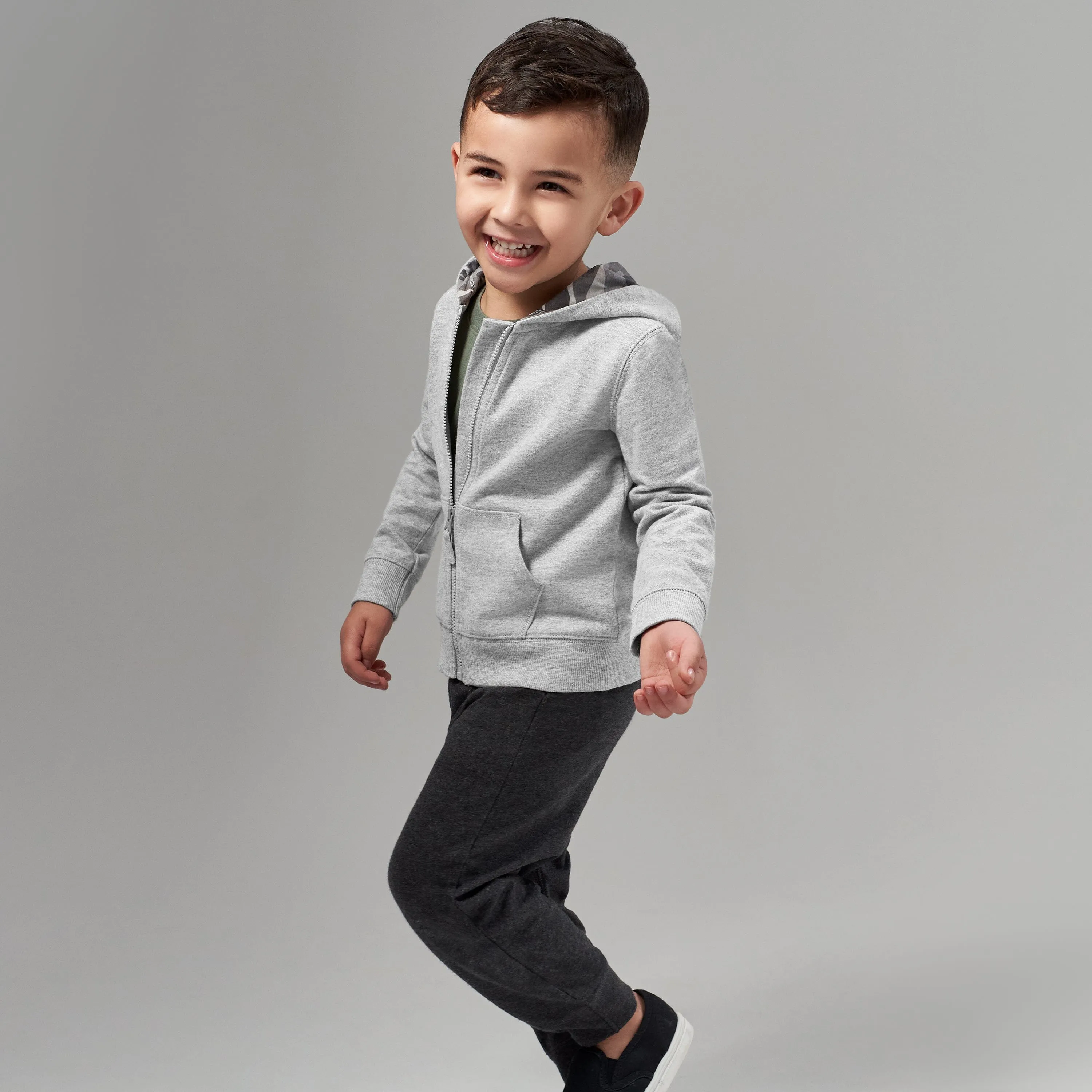 Infant & Toddler Boys Heather Gray Hoodie