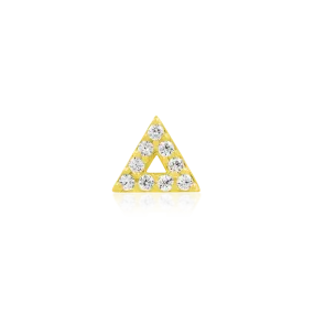 J-89 JUNIPURR GOLD TRIANGLE WITH CZ STONES