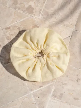 Jumbo Linen Scrunchie Lemon