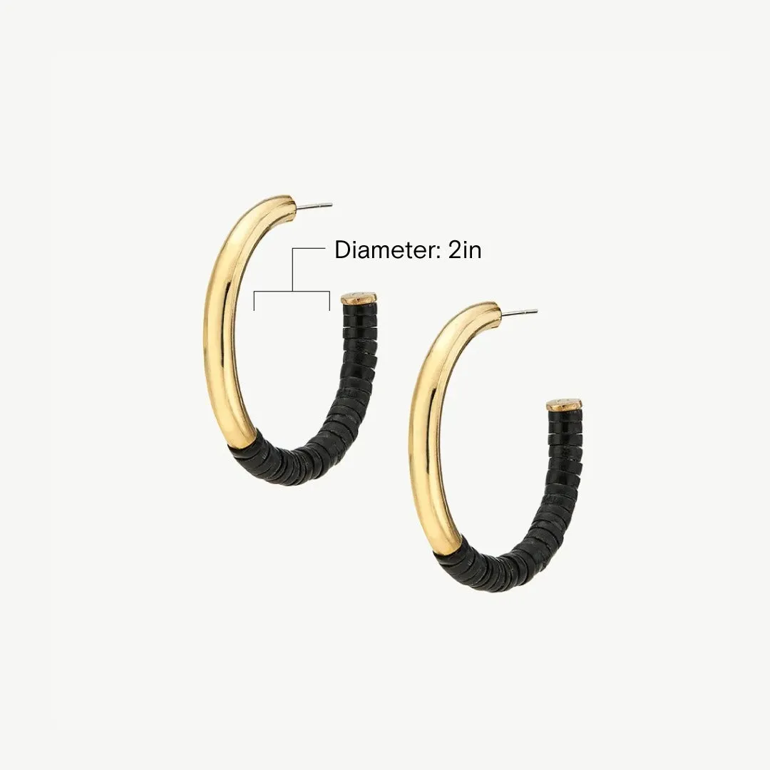 Karamu Horn Hoop Earrings