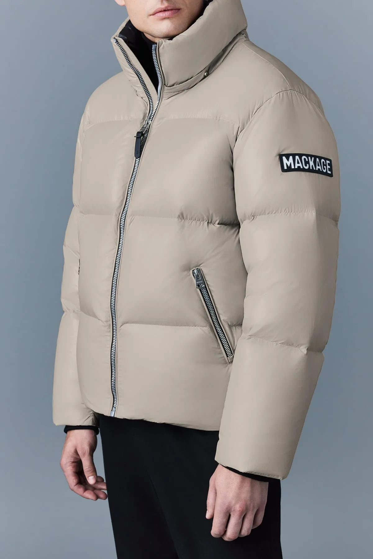 KENT-Z lustrous light down jacket with hood Trench