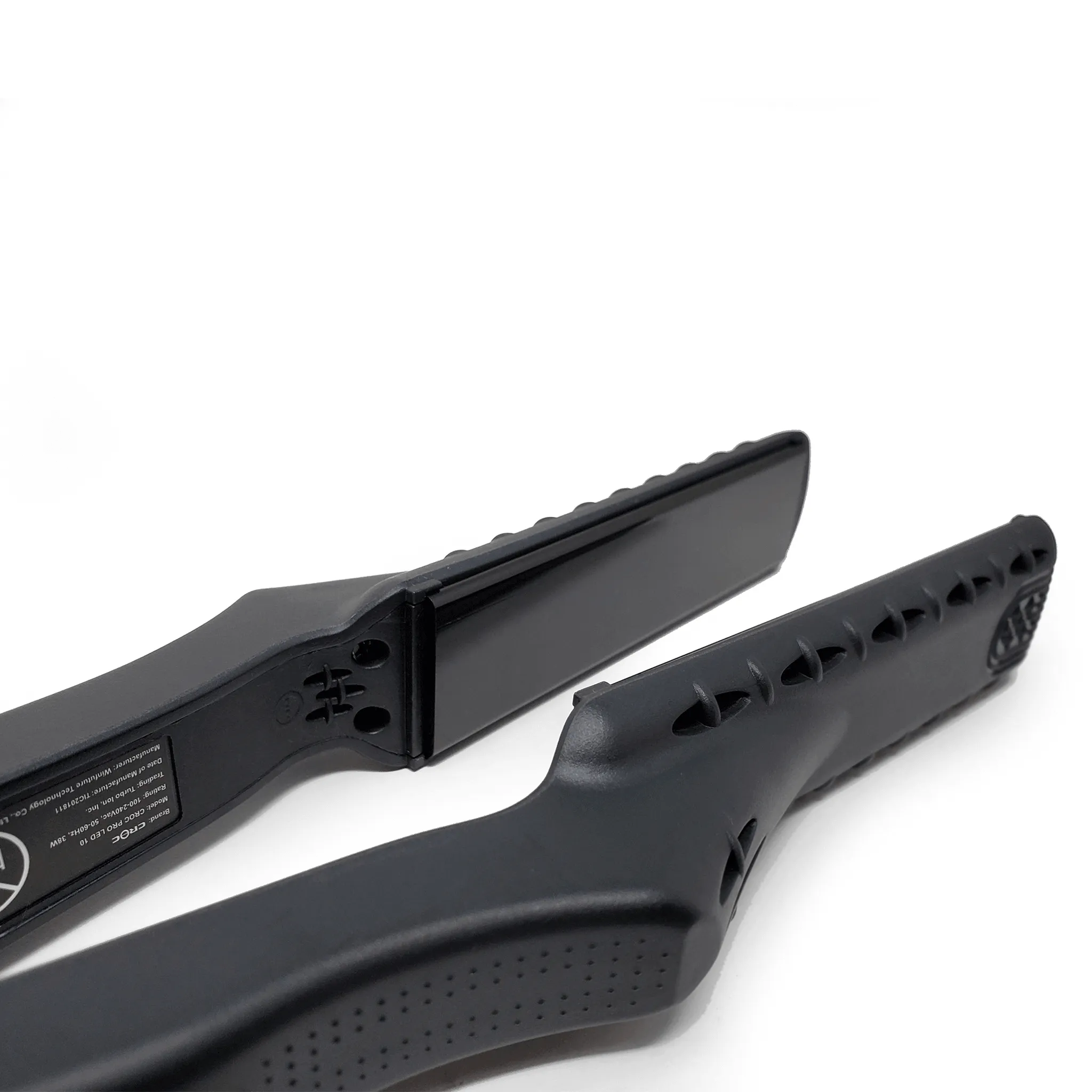 LED Black Titanium Flat Iron 1"