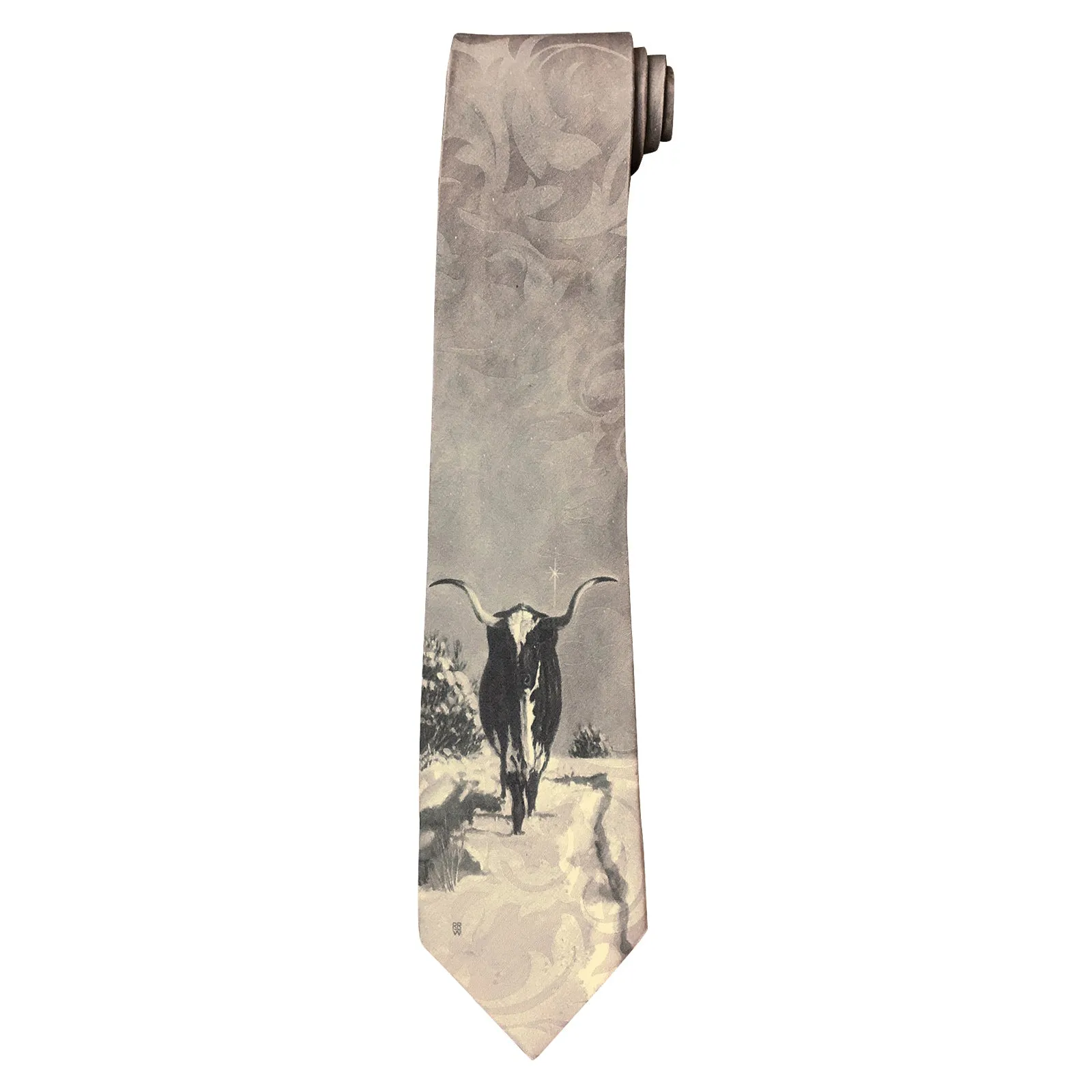 Limited-Edition Spats Longhorn Silk Tie by Harold Holden