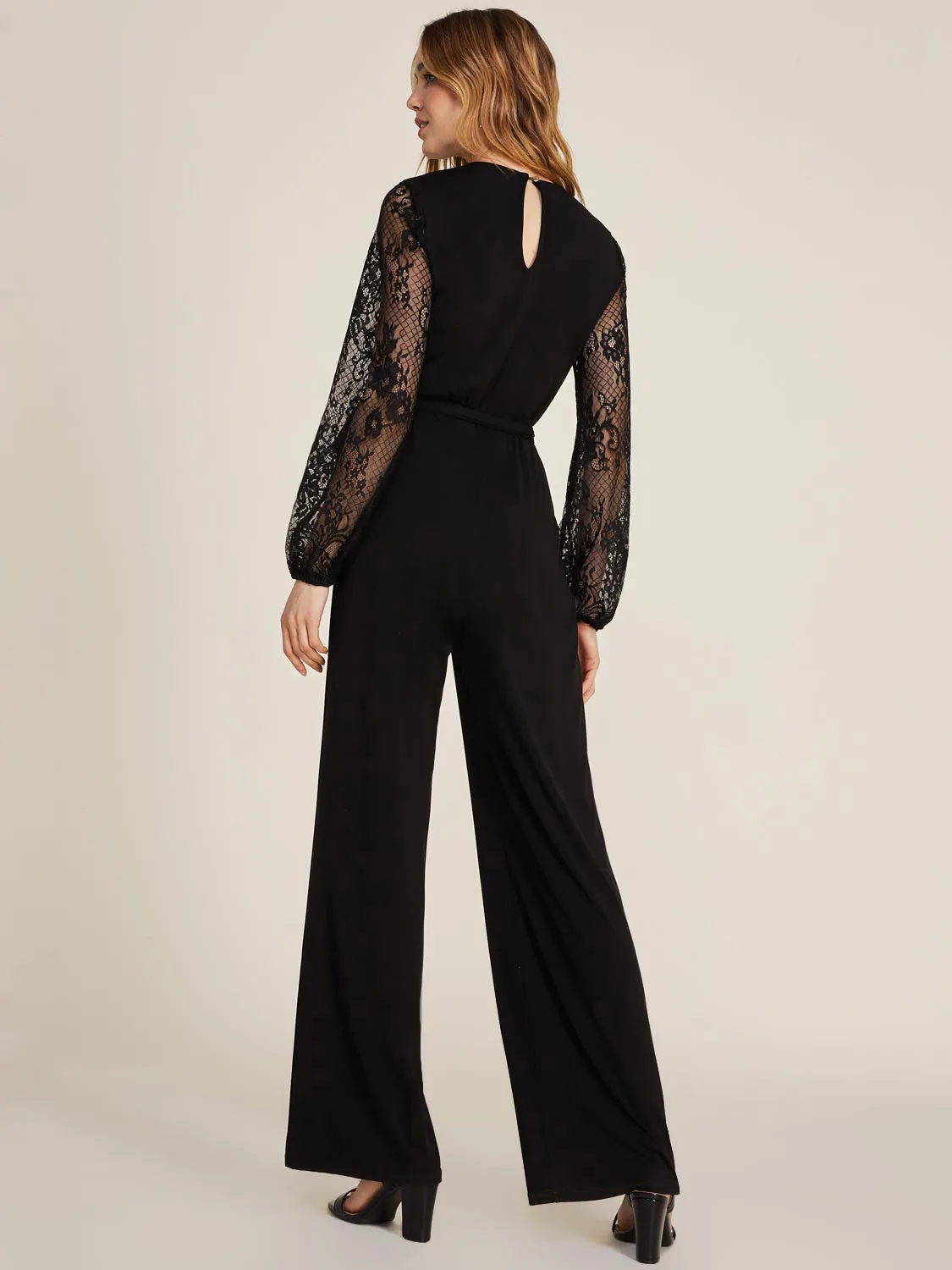 Long Sleeve V-Neck Jumpsuit