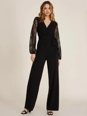 Long Sleeve V-Neck Jumpsuit