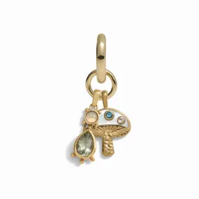 Magic Mushroom Single Charm Earring