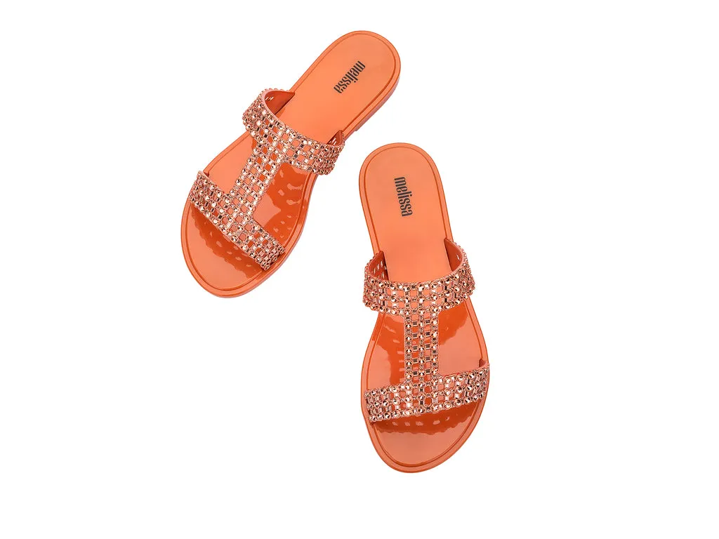 Melissa Glowing Slide AD Orange-Copper Slipons