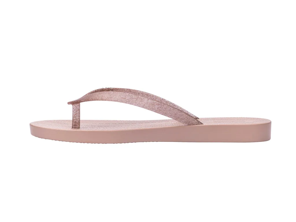 Melissa Sun Venice Shiny AD Pink Flat Flipflops