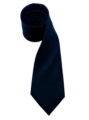 Navy Textured Silk Tie