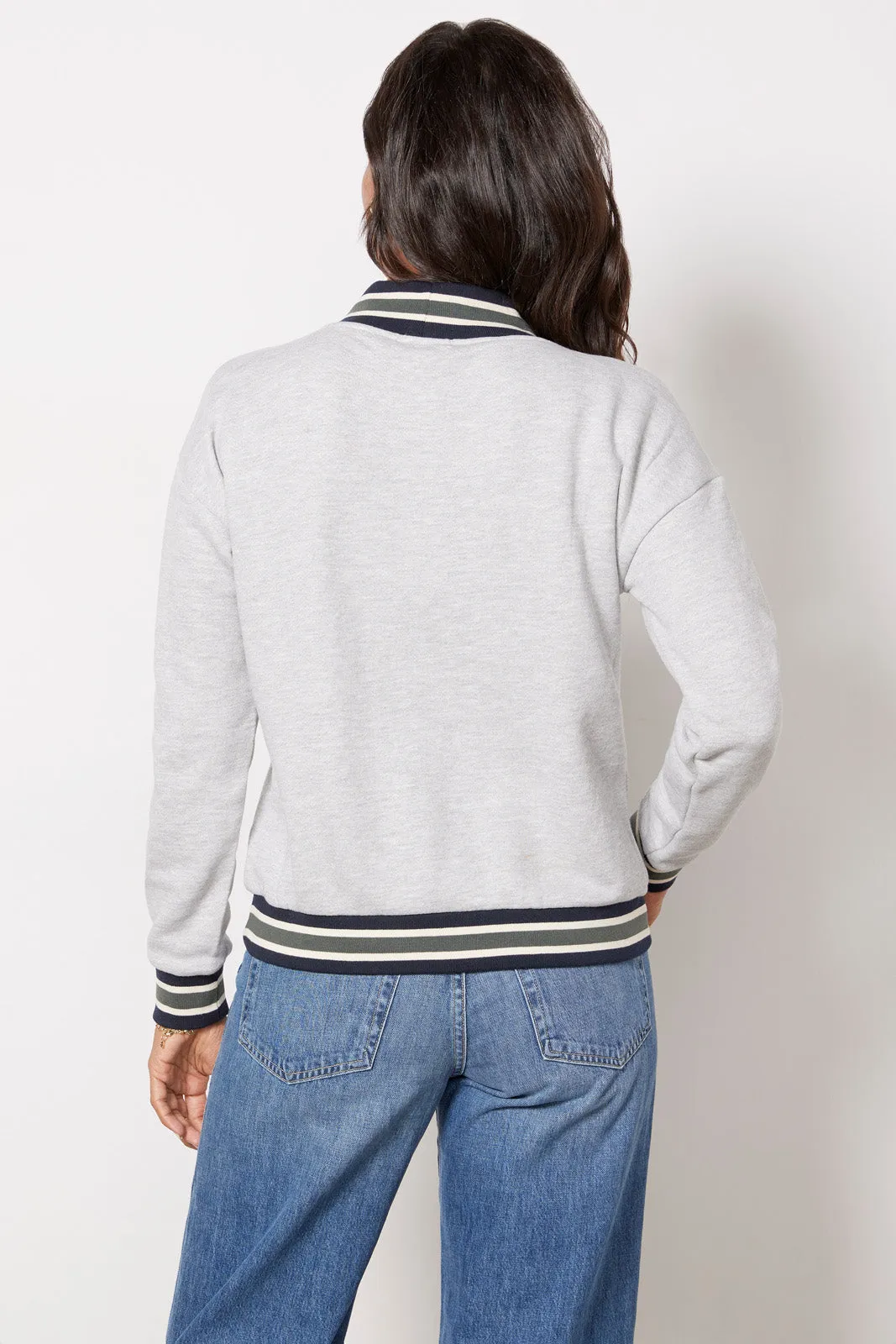 Nova Varsity V Neck Sweatshirt