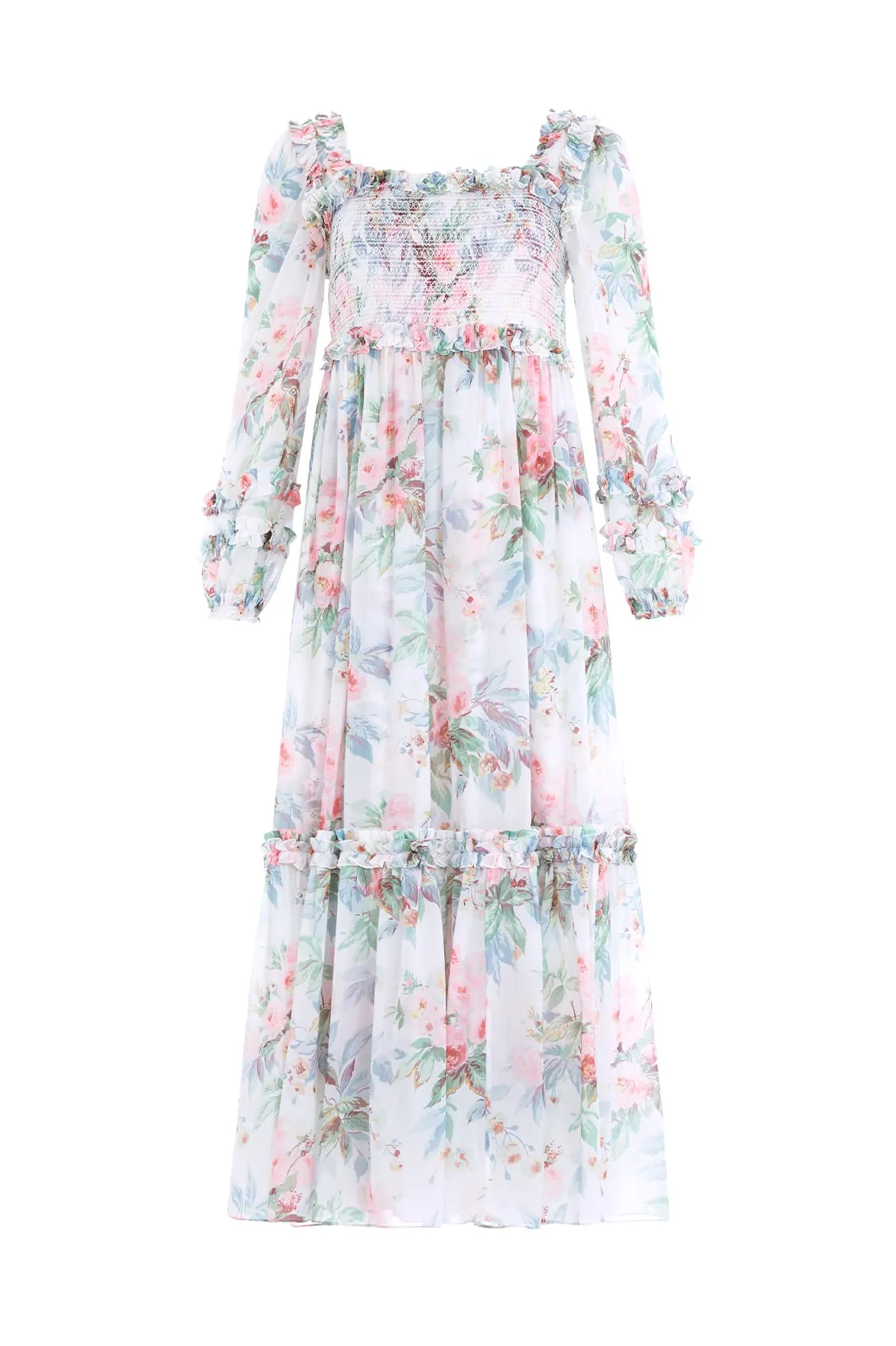 Paradise Garden Maria Chiffon Ankle Gown