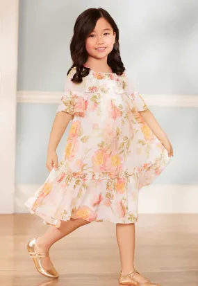 Peony Primrose Chiffon Bella Kids Dress