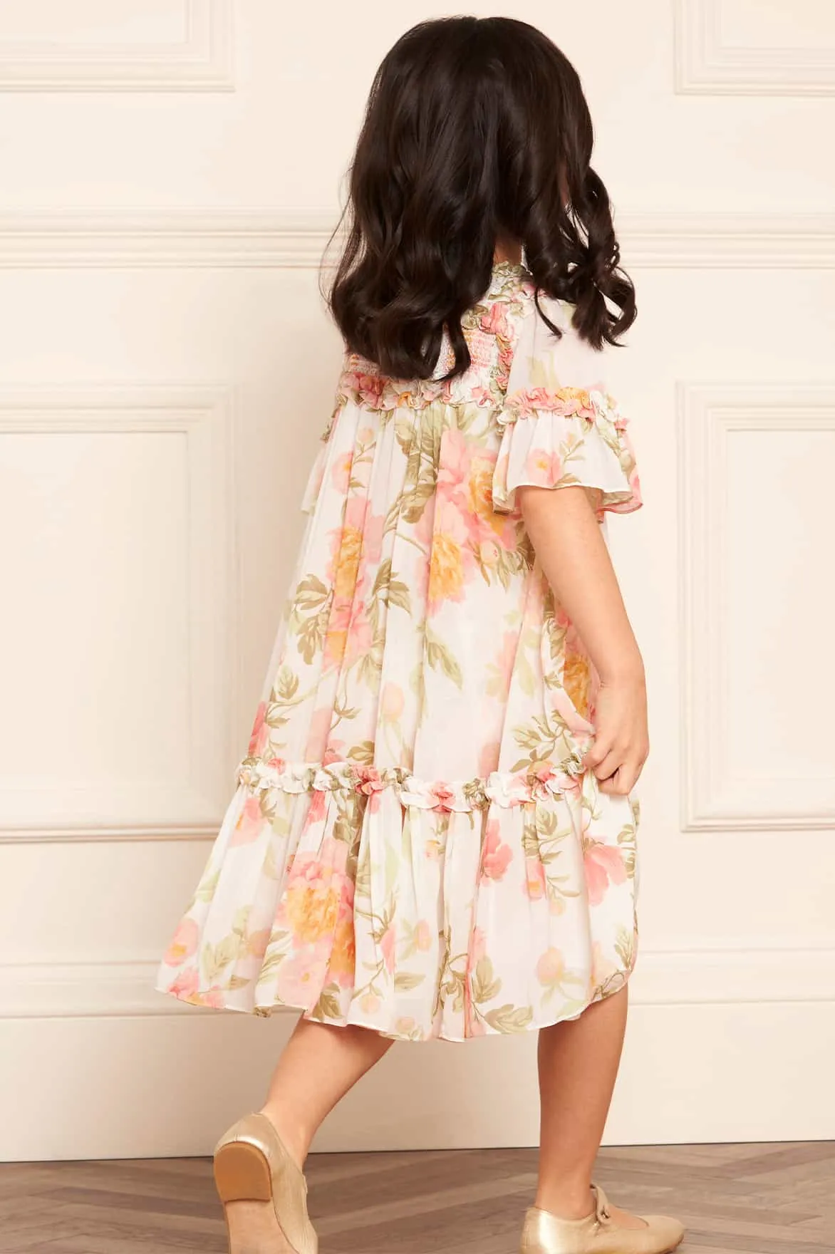 Peony Primrose Chiffon Bella Kids Dress