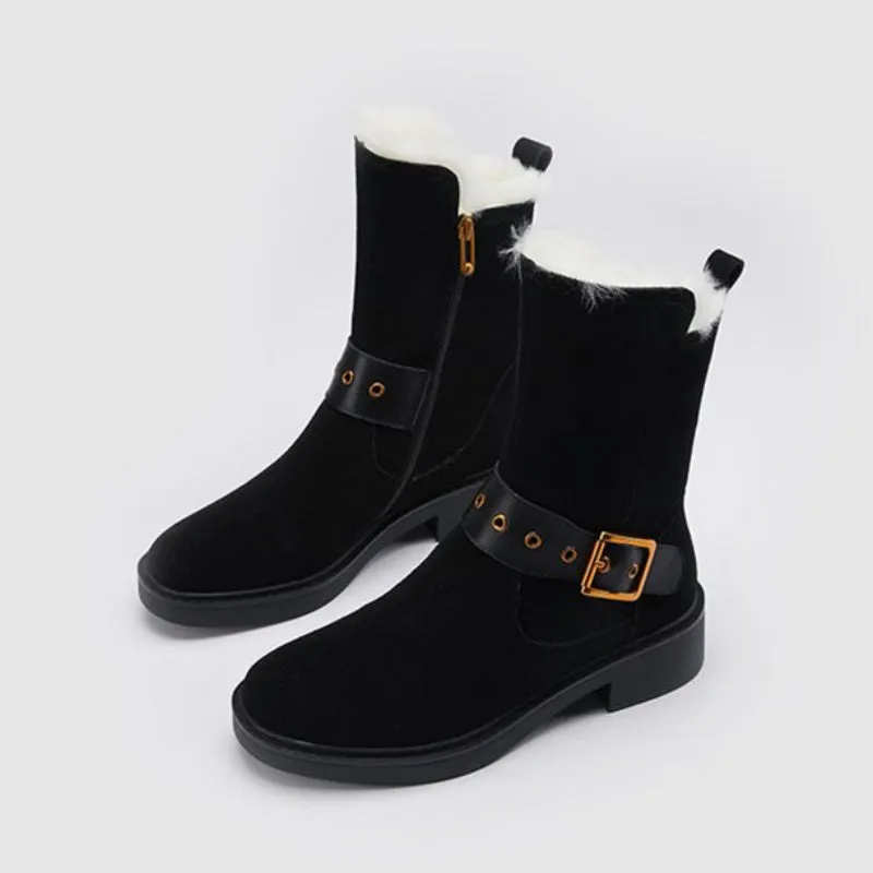 Plush Warm Ankle Chelsea Boots