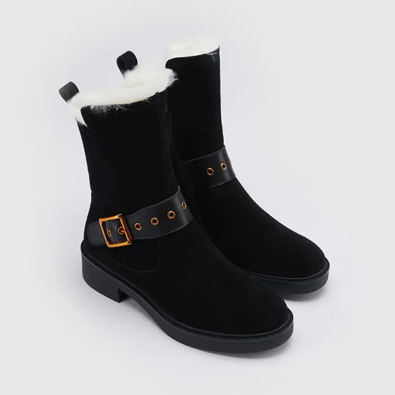 Plush Warm Ankle Chelsea Boots