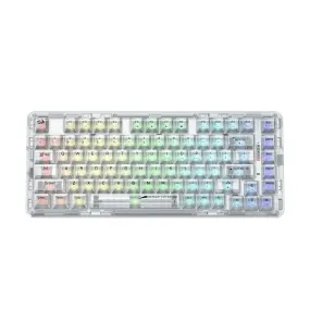 Redragon ELF PRO K649 RGB 75%, USB-C wired, BT , 2.4 GHz wireless Translucent Crystal Switch