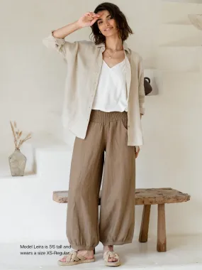 Sadhu French Linen Pants Cinnamon