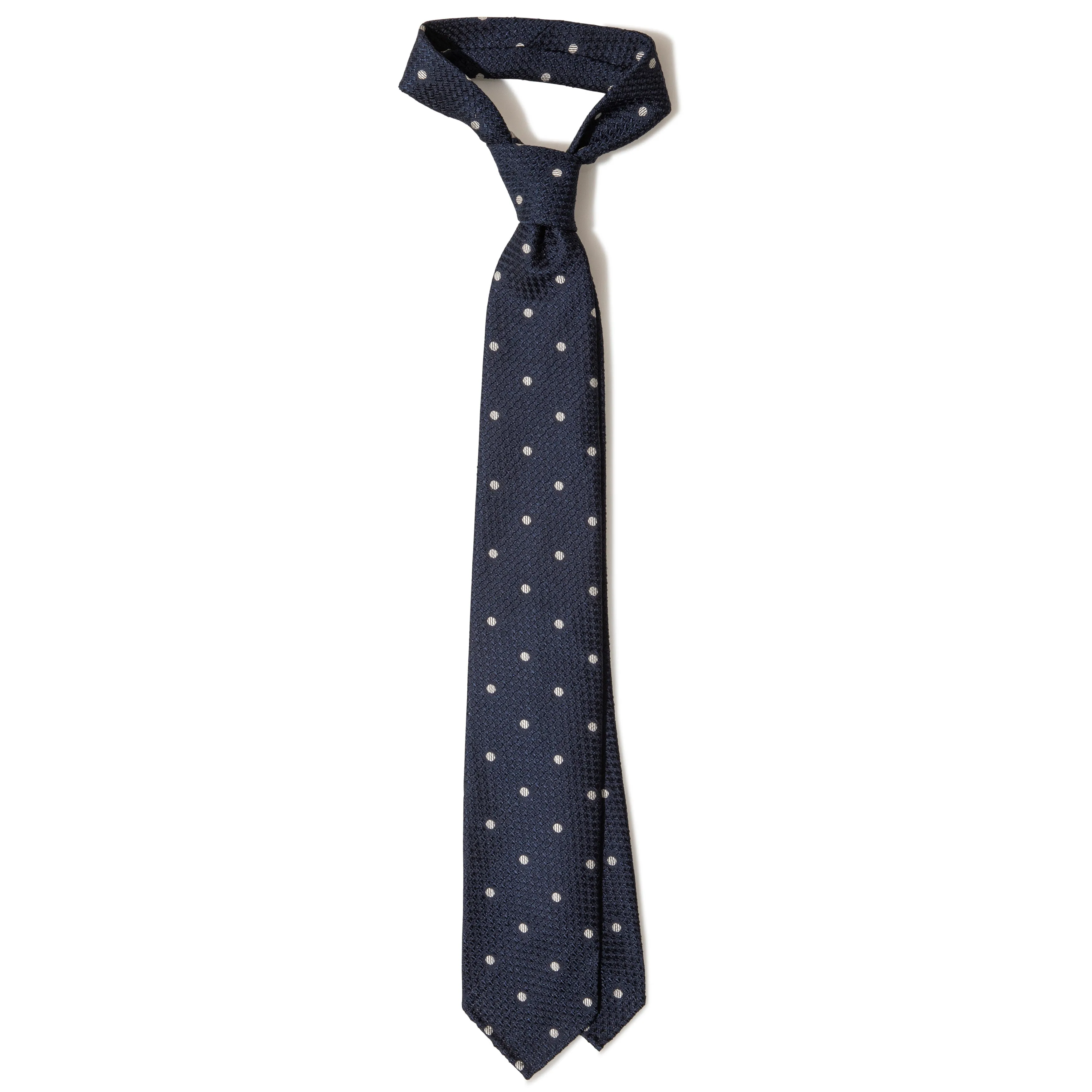 Silk Grenadine Dot Hand-rolled Tie