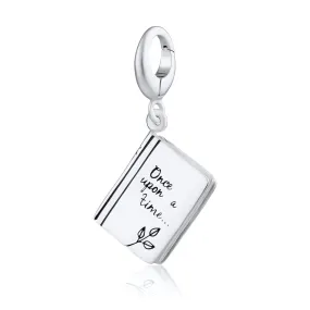 Silver Story Book Charm