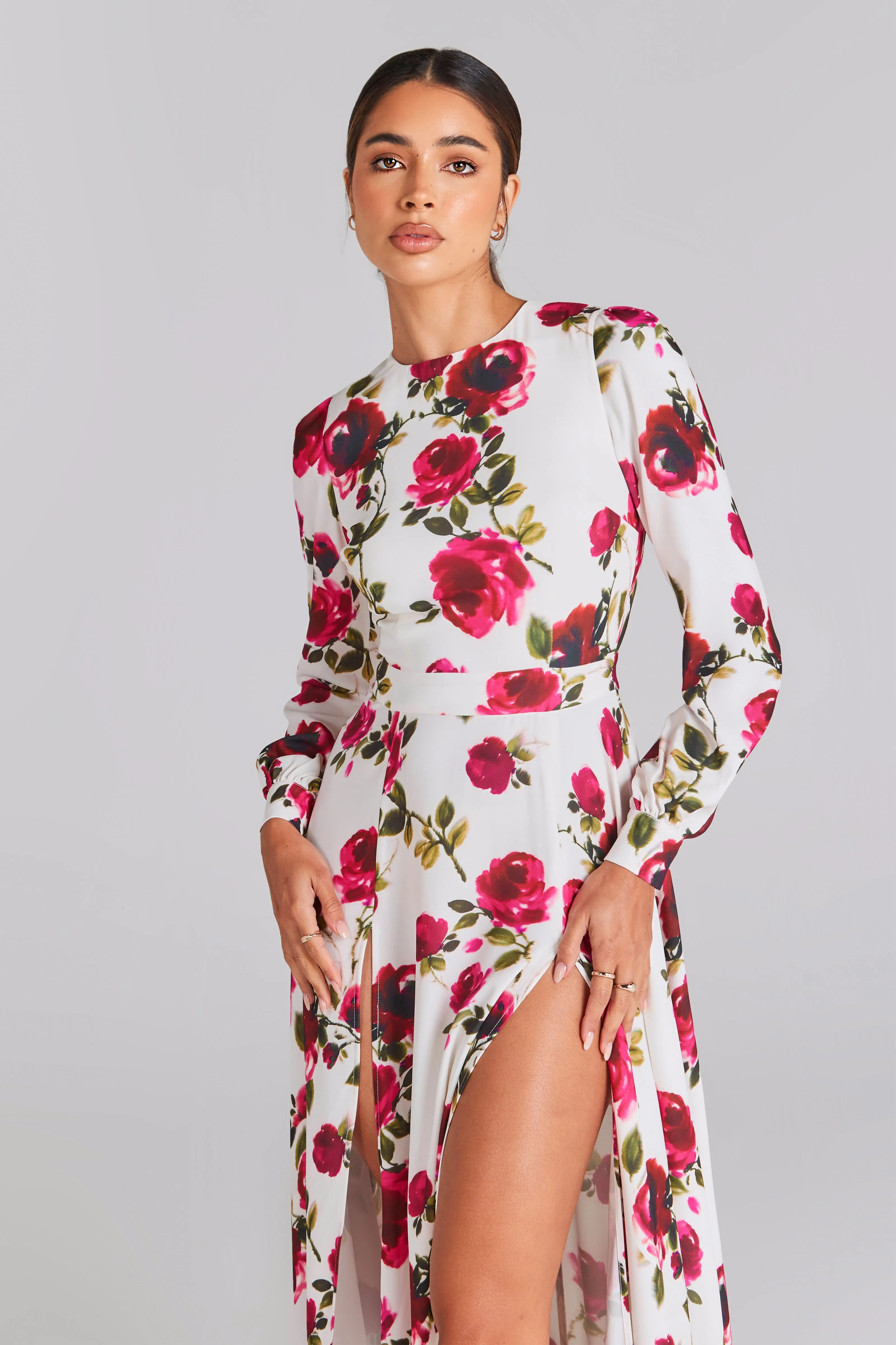 Sophia White Floral Dress