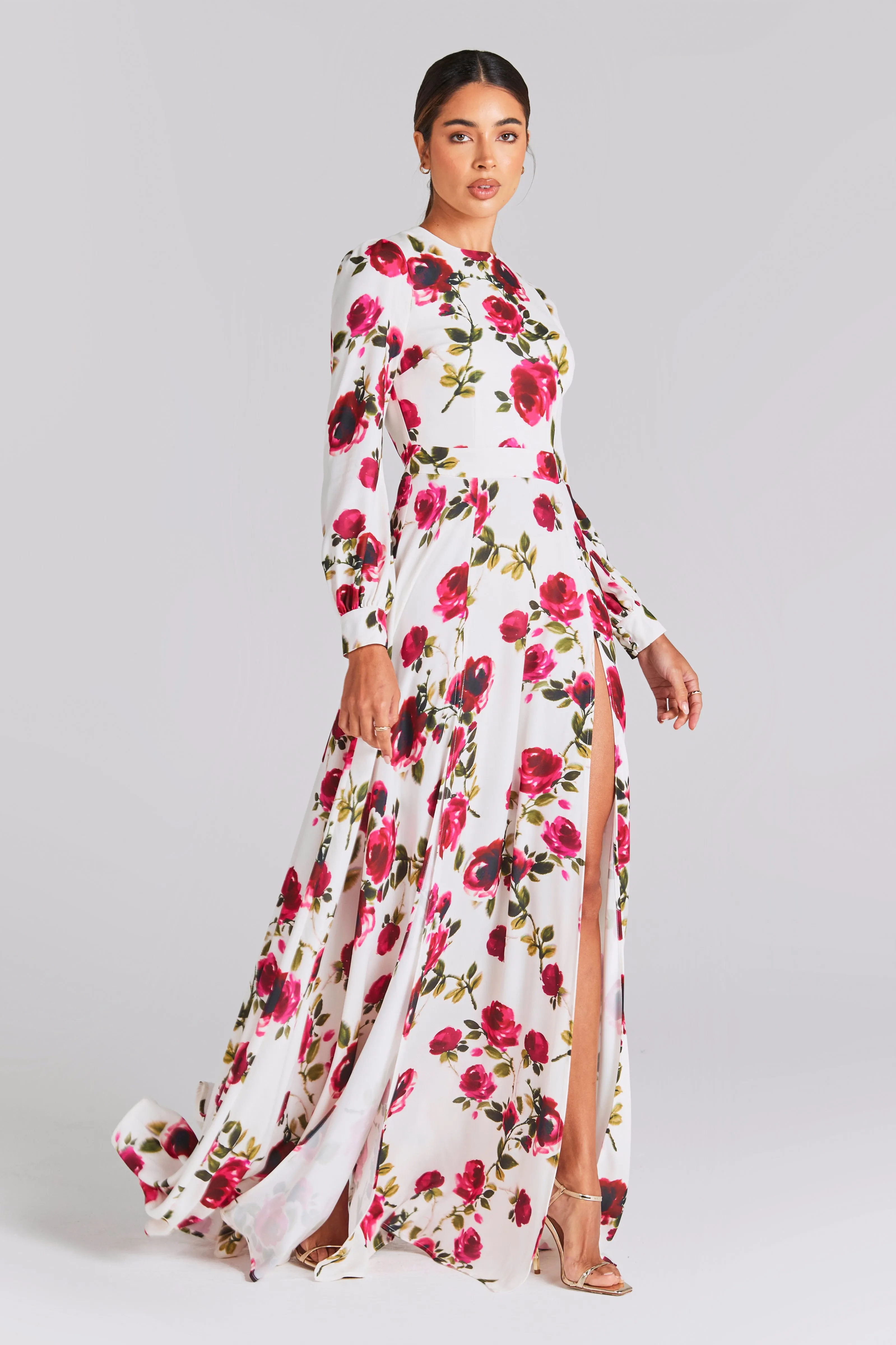 Sophia White Floral Dress