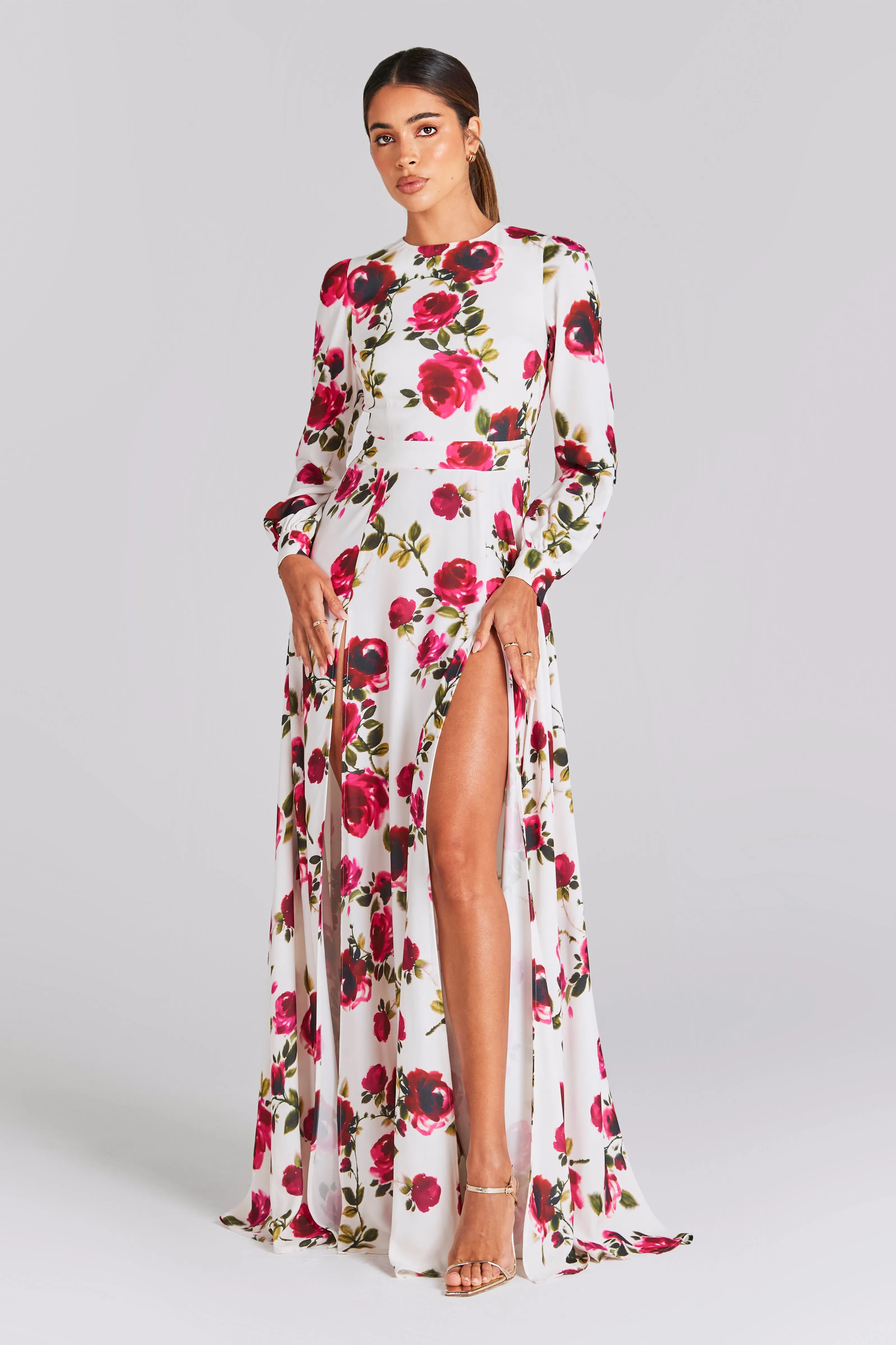 Sophia White Floral Dress