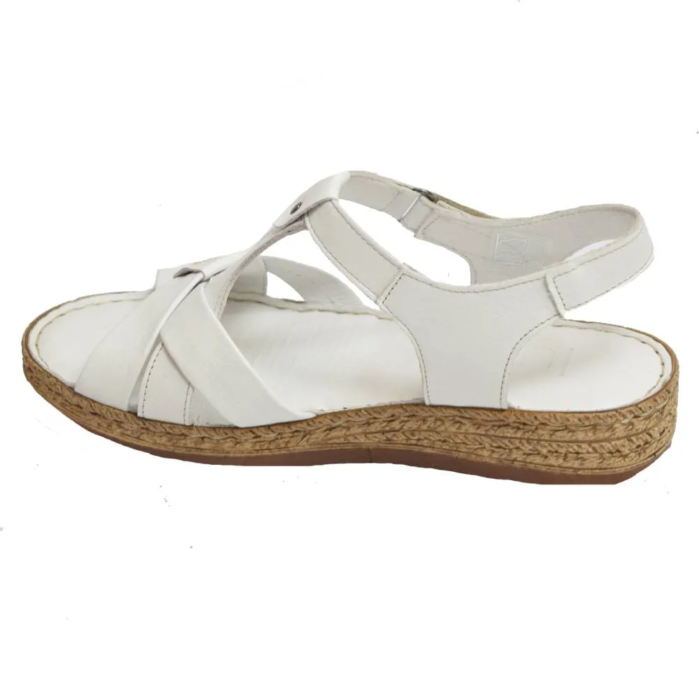 T-Strap Espadrille White