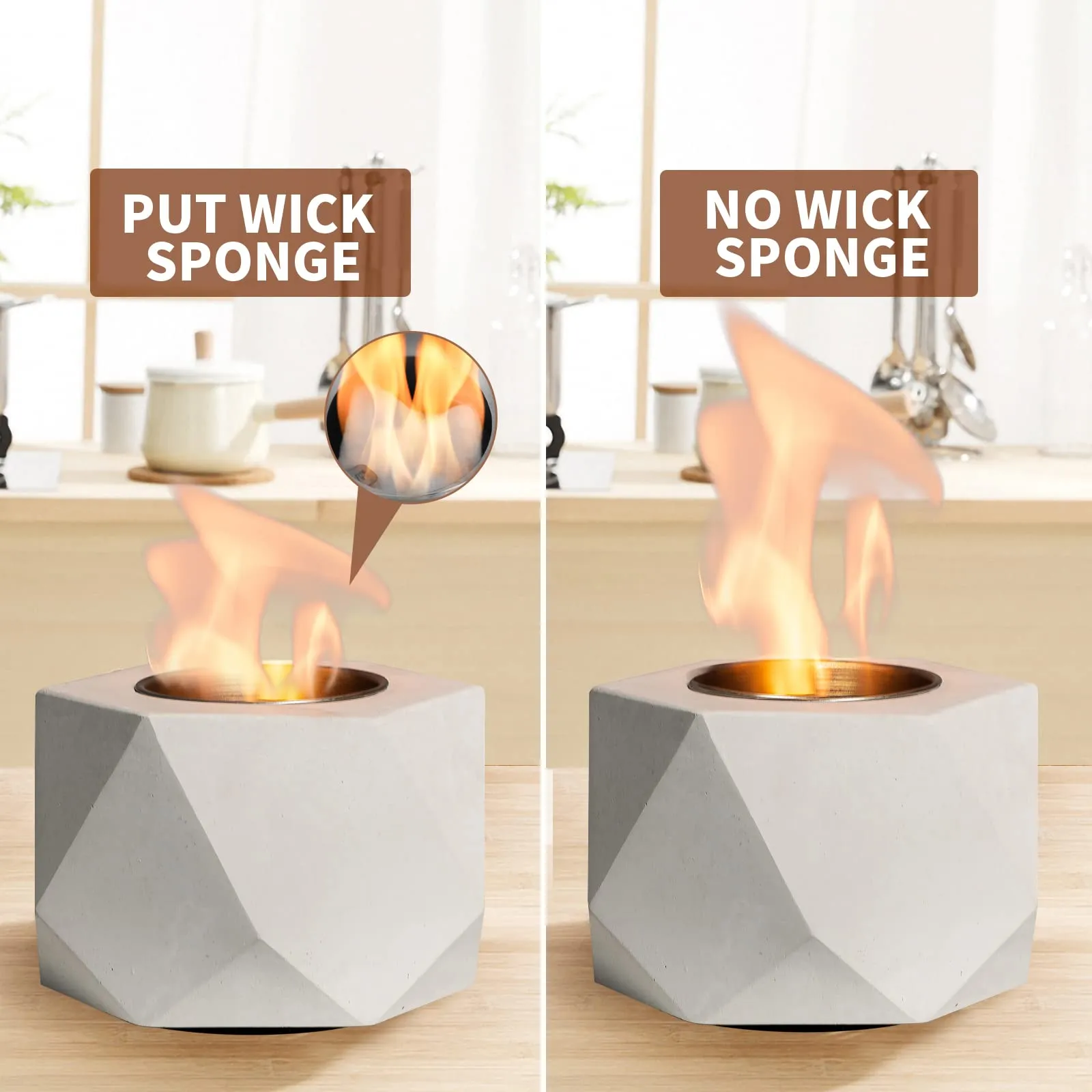 Table Top Fire Pit Bowl  Indoor/Outdoor Fireplace